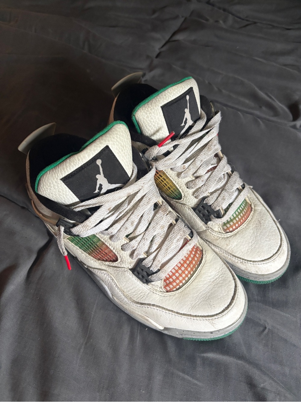 Jordan 4 Retro Lucid Green Rasta (Women's)